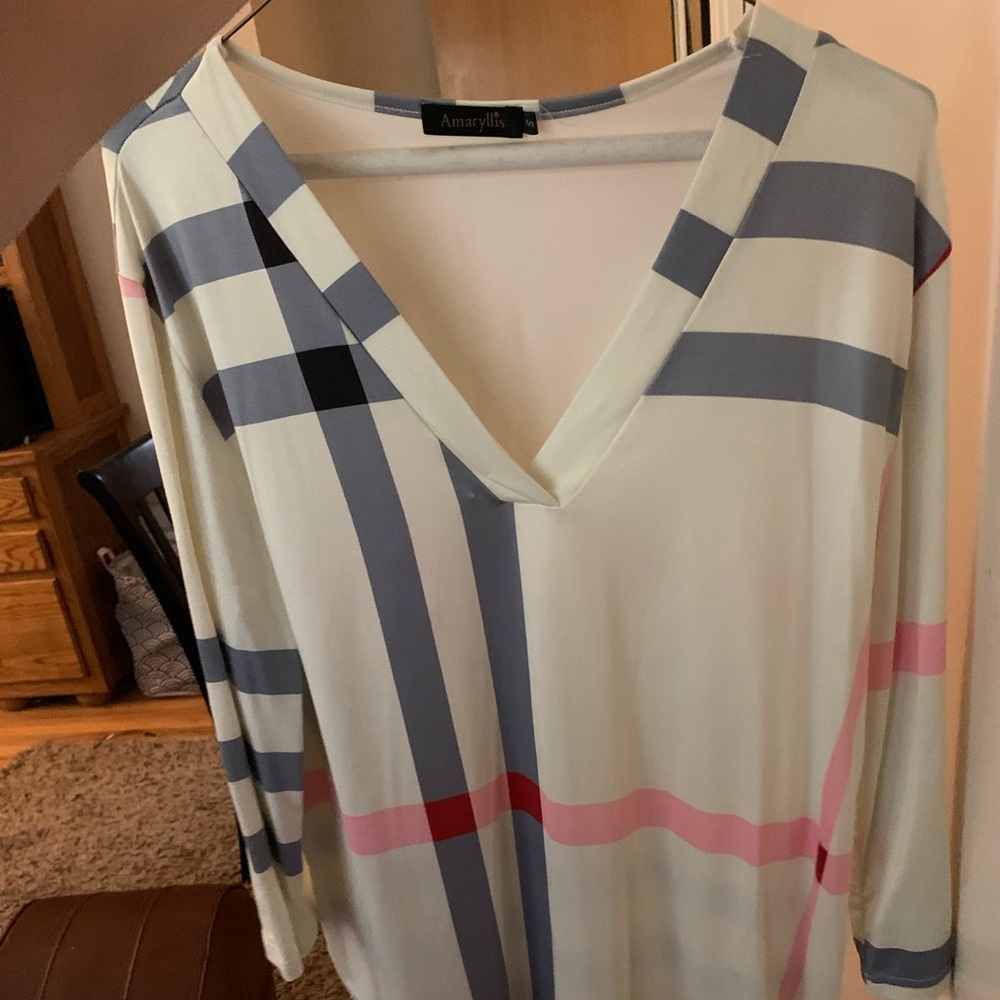 Plaid tunic